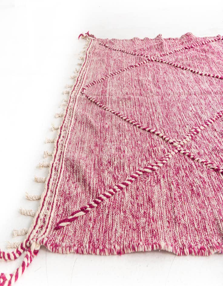 Detail image of 6' 2 x 10' 4  Hand Knotted Moroccan Wool Rug