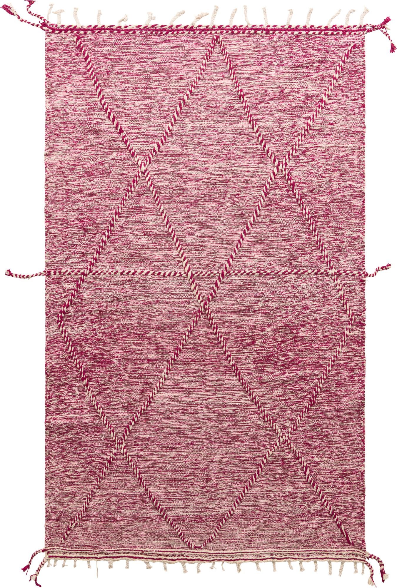 6' 2 x 10' 4 Hand Knotted Moroccan Wool Rug