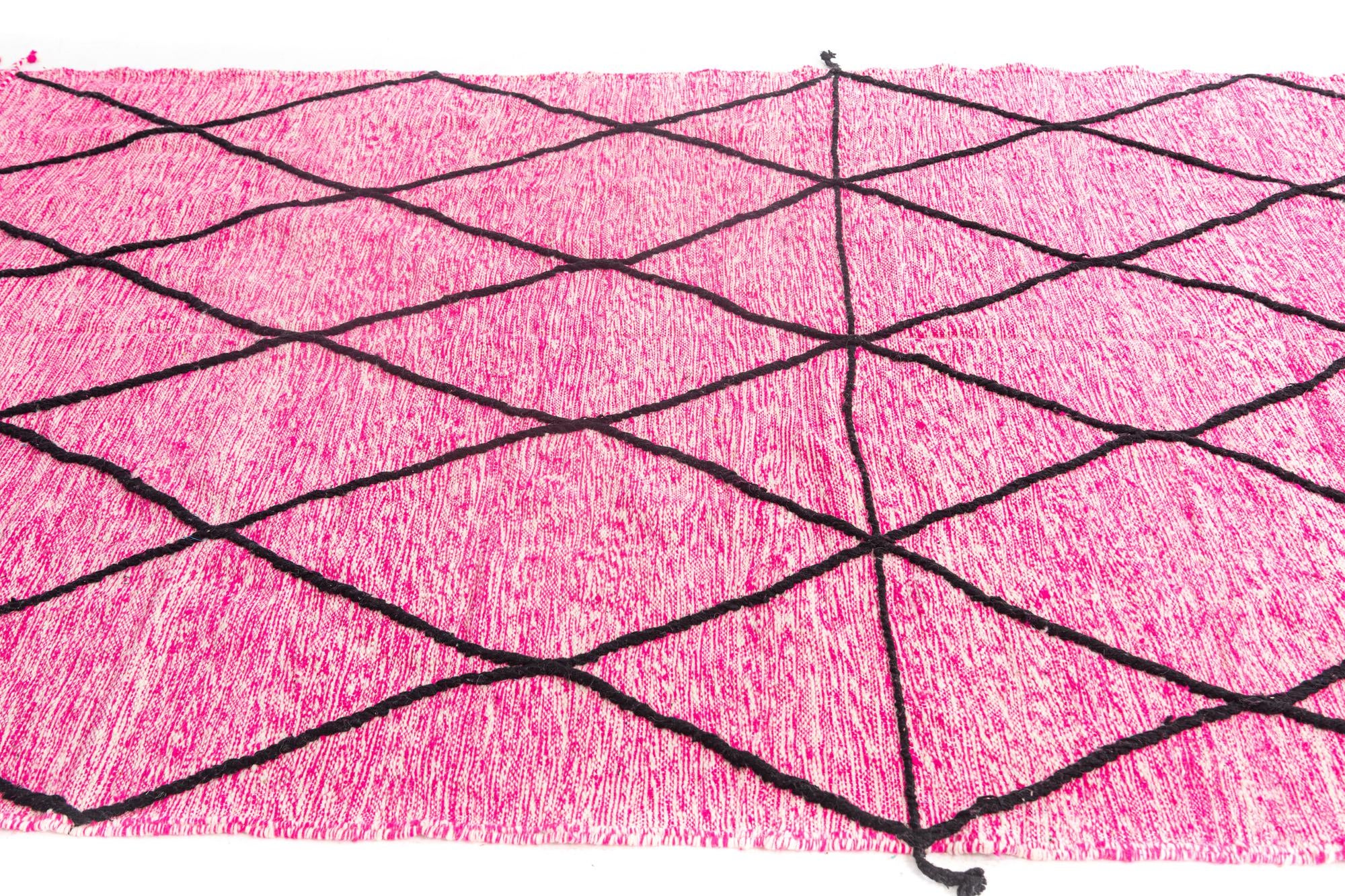 6' 6 x 10' 7 Hand Knotted Moroccan Wool Rug