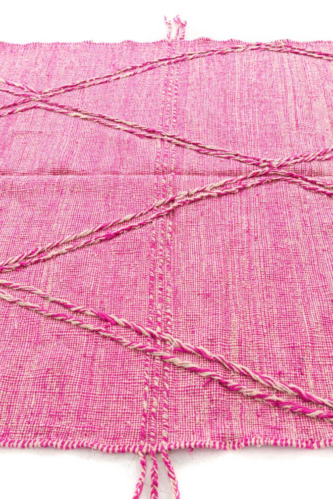 6' 9 x 10' Hand Knotted Moroccan Wool Rug