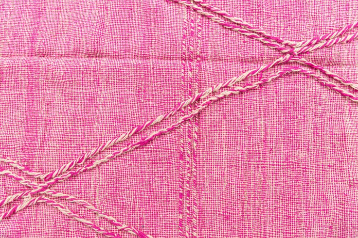 Detail image of 6' 9 x 10' Hand Knotted Moroccan Wool Rug