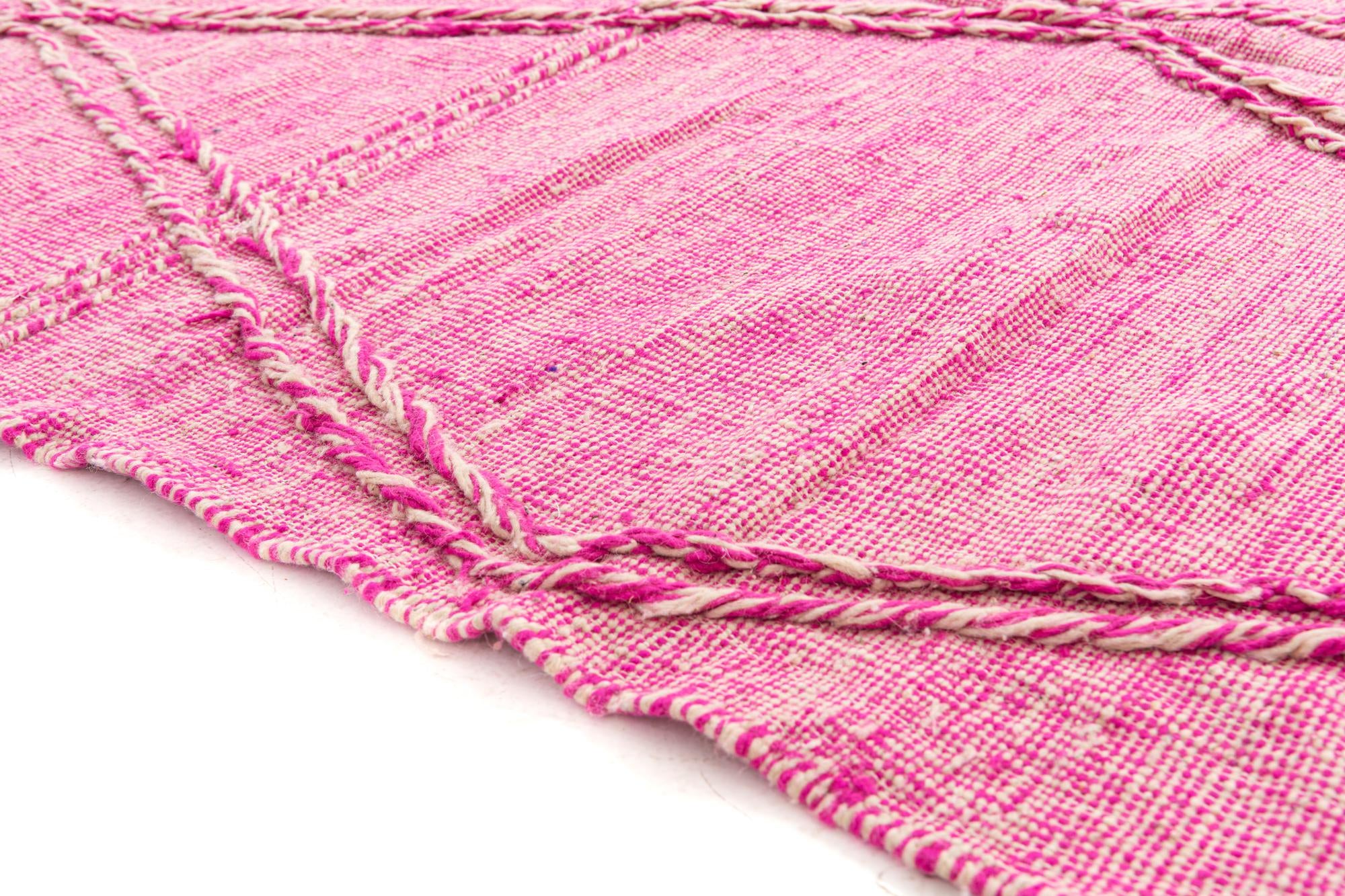 6' 9 x 10' Hand Knotted Moroccan Wool Rug