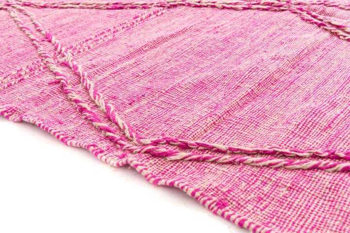 6' 9 x 10' Hand Knotted Moroccan Wool Rug