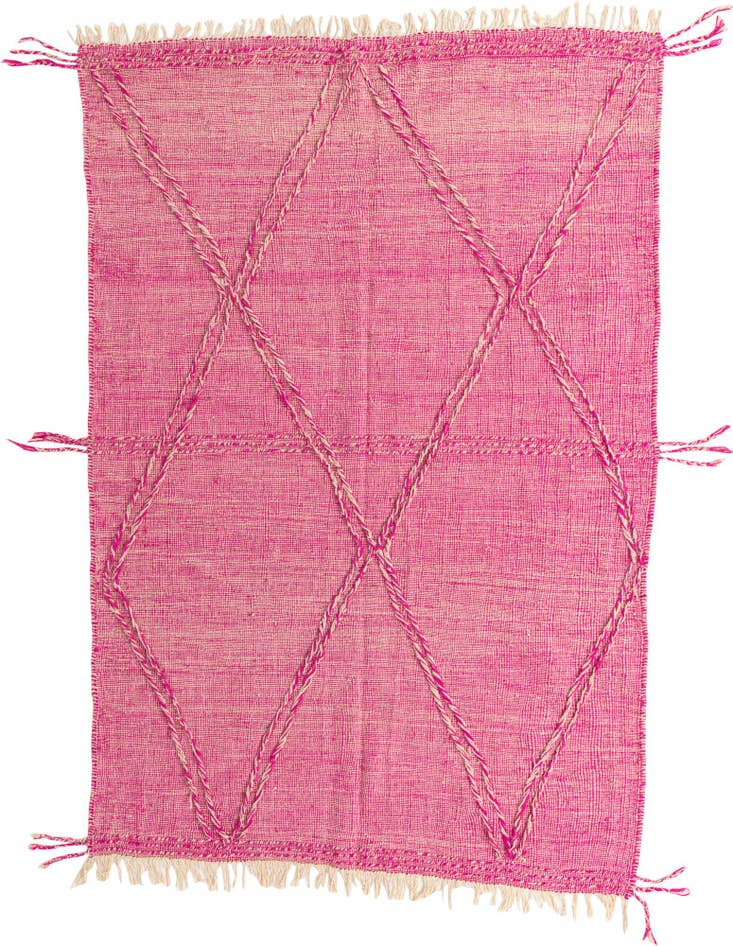 Detail image of 6' 9 x 10' Hand Knotted Moroccan Wool Rug