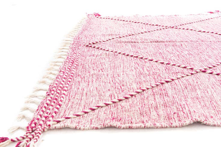 Detail image of 6' 4 x 9' 9 Hand Knotted Moroccan Wool Rug