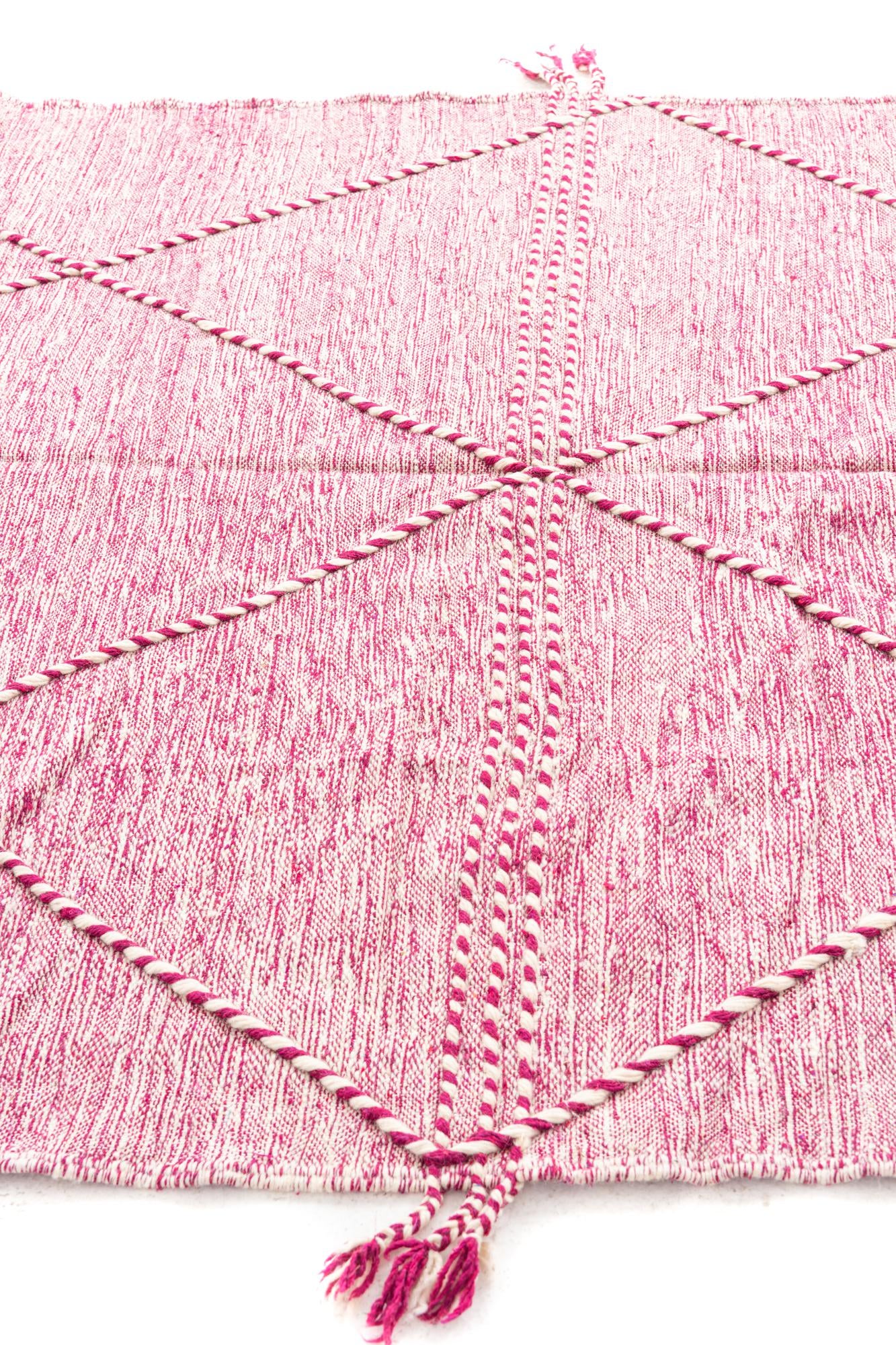 6' 4 x 9' 9 Hand Knotted Moroccan Wool Rug