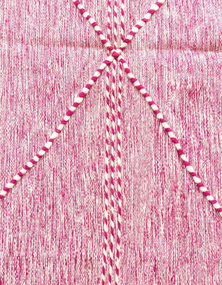 Detail image of 6' 4 x 9' 9 Hand Knotted Moroccan Wool Rug