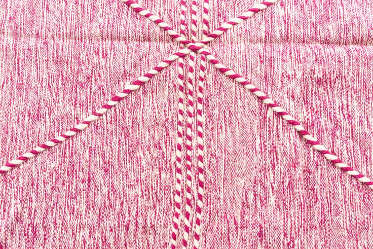 Detail image of 6' 4 x 9' 9 Hand Knotted Moroccan Wool Rug