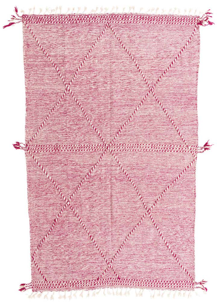 6' 4 x 9' 9 Hand Knotted Moroccan Wool Rug