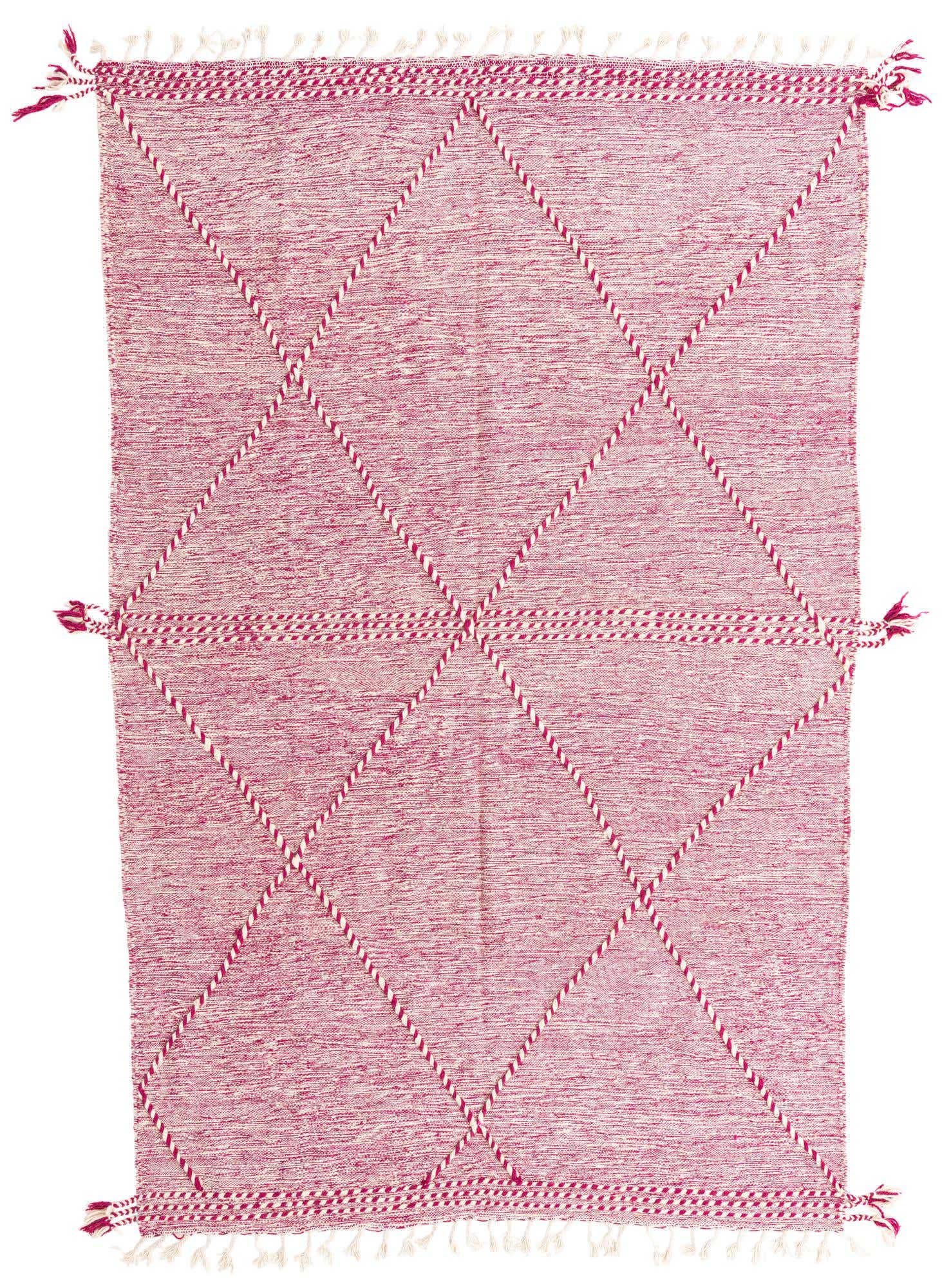 6' 4 x 9' 9 Hand Knotted Moroccan Wool Rug