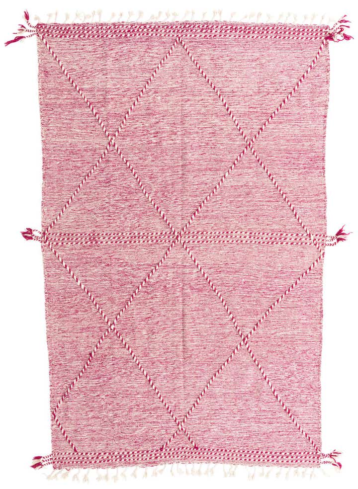 6' 4 x 9' 9 Hand Knotted Moroccan Wool Rug