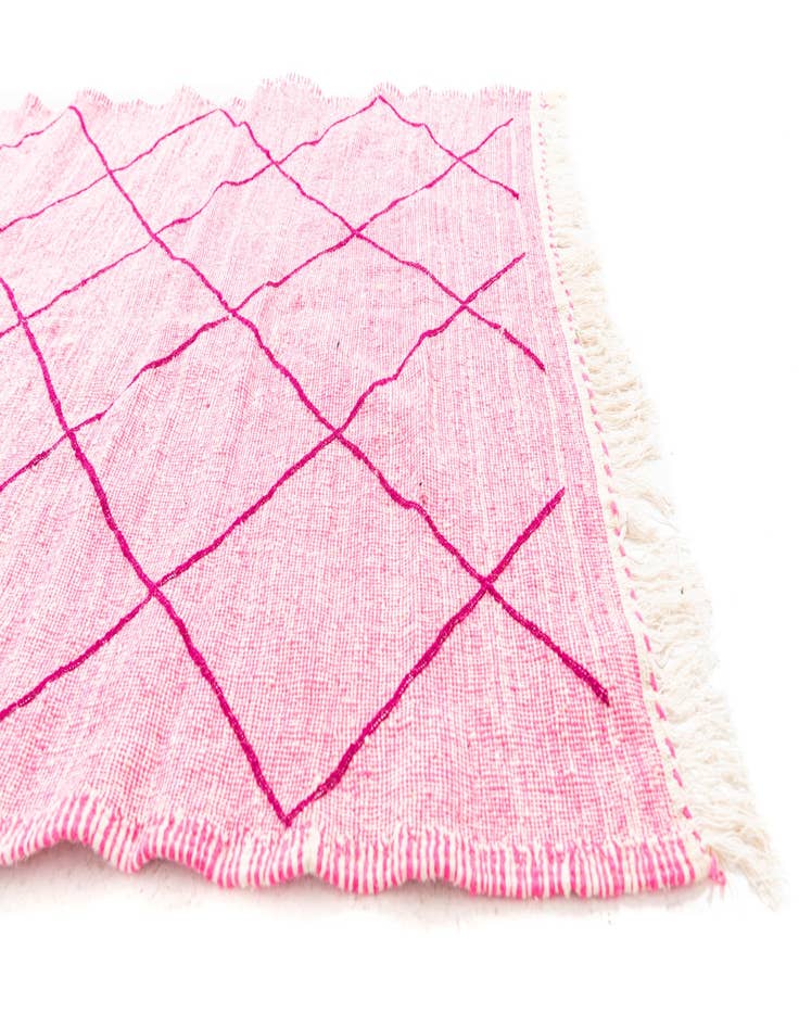 Detail image of 4' 8 x 7' 8  Hand Knotted Moroccan Wool Rug