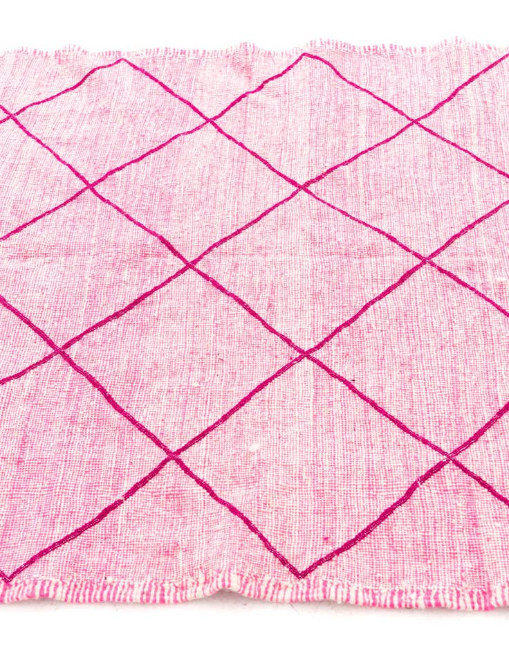 Detail image of 4' 8 x 7' 8  Hand Knotted Moroccan Wool Rug