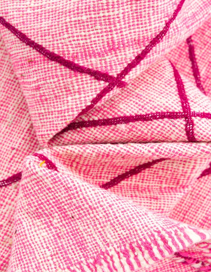 Detail image of 4' 8 x 7' 8  Hand Knotted Moroccan Wool Rug