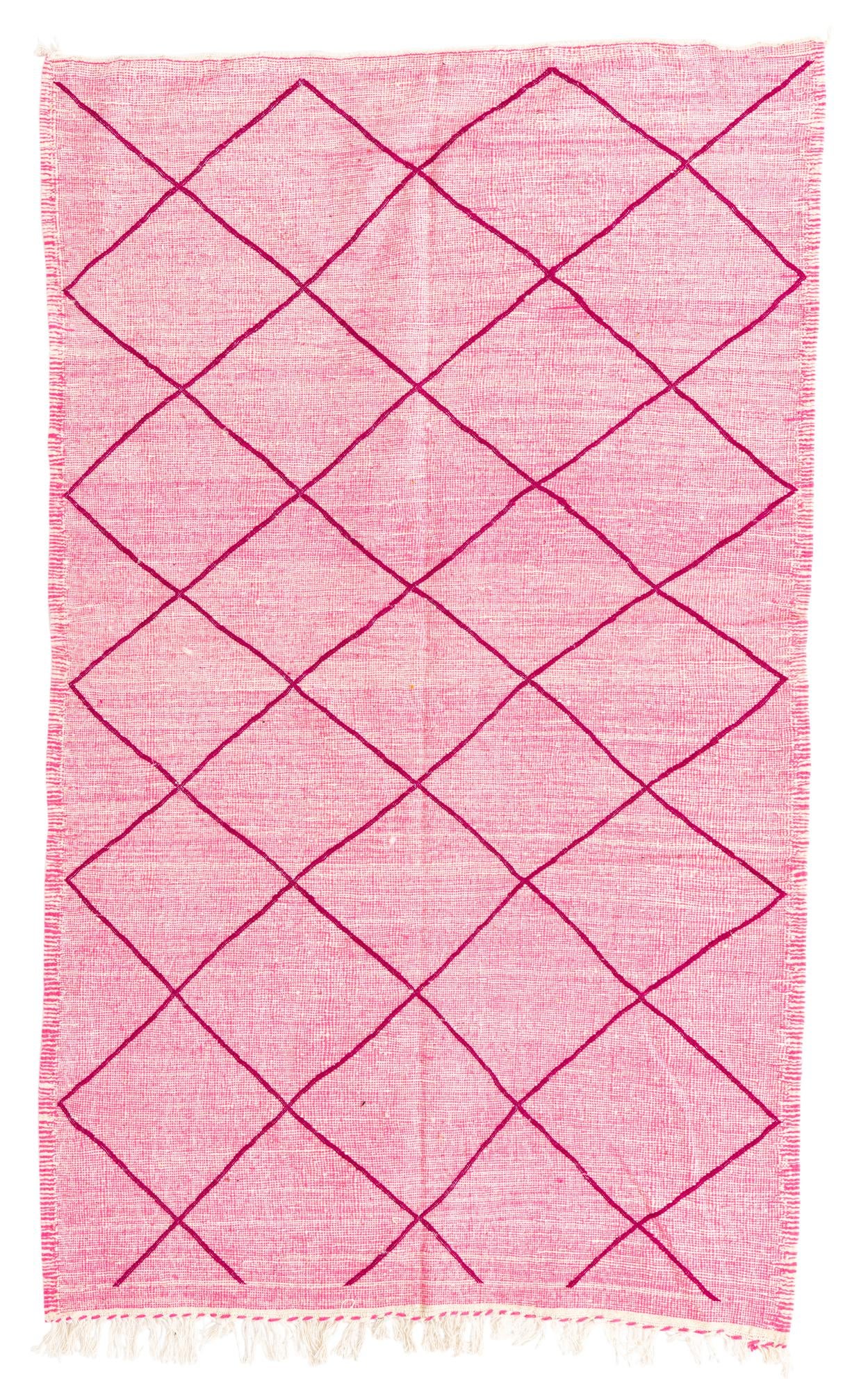 4' 8 x 7' 8 Hand Knotted Moroccan Wool Rug