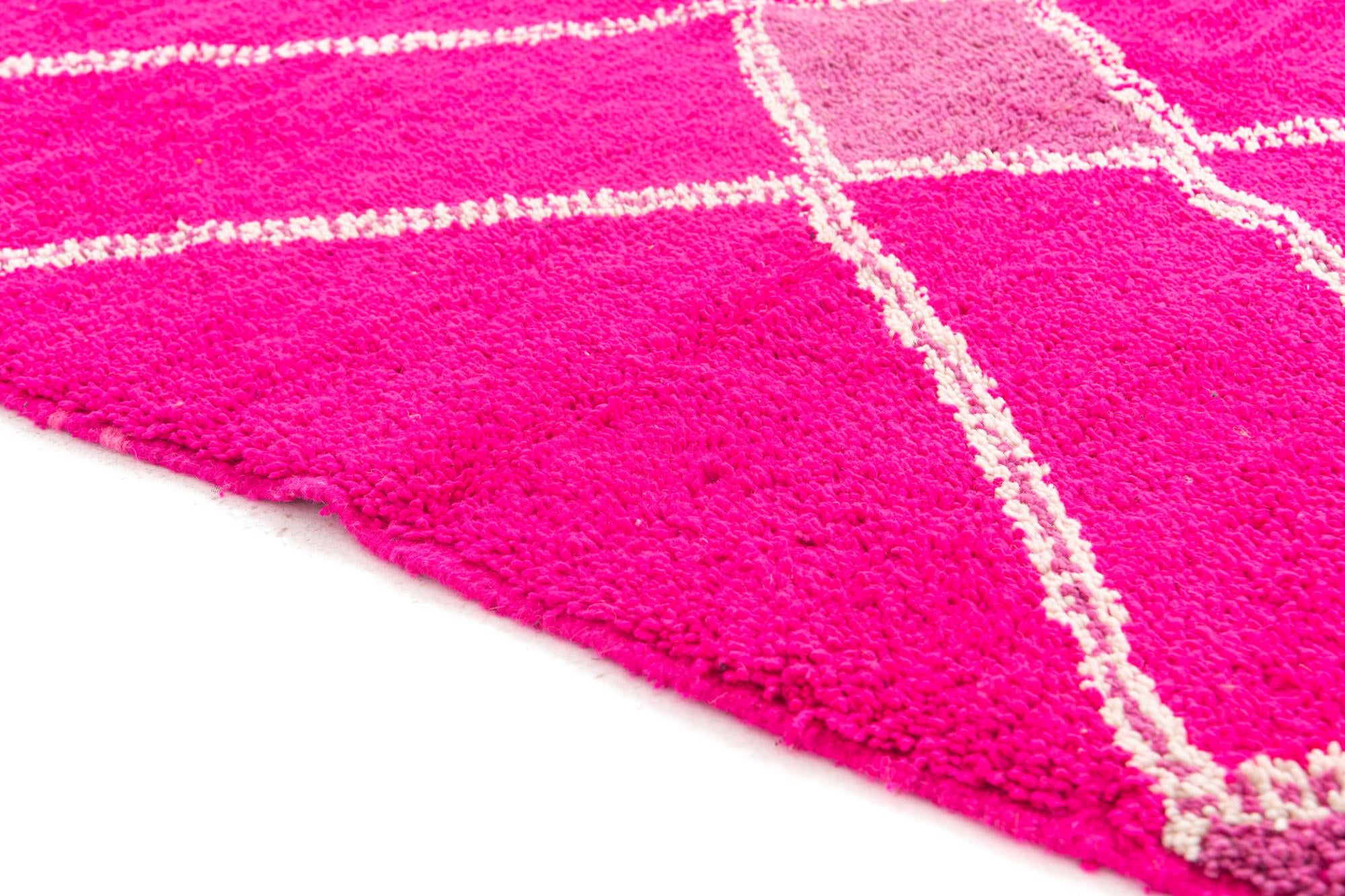 5' x 8' 2 Hand Knotted Moroccan Wool Rug