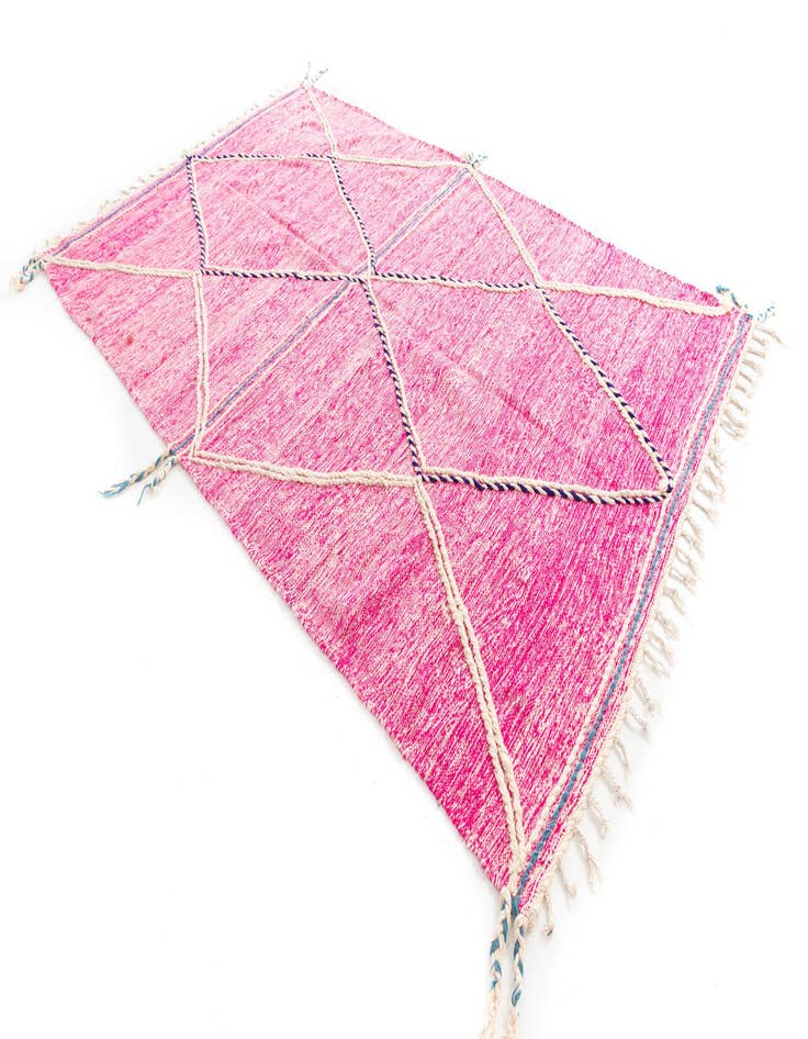 Detail image of 6' 10 x 10' 6 Hand Knotted Moroccan Wool Rug
