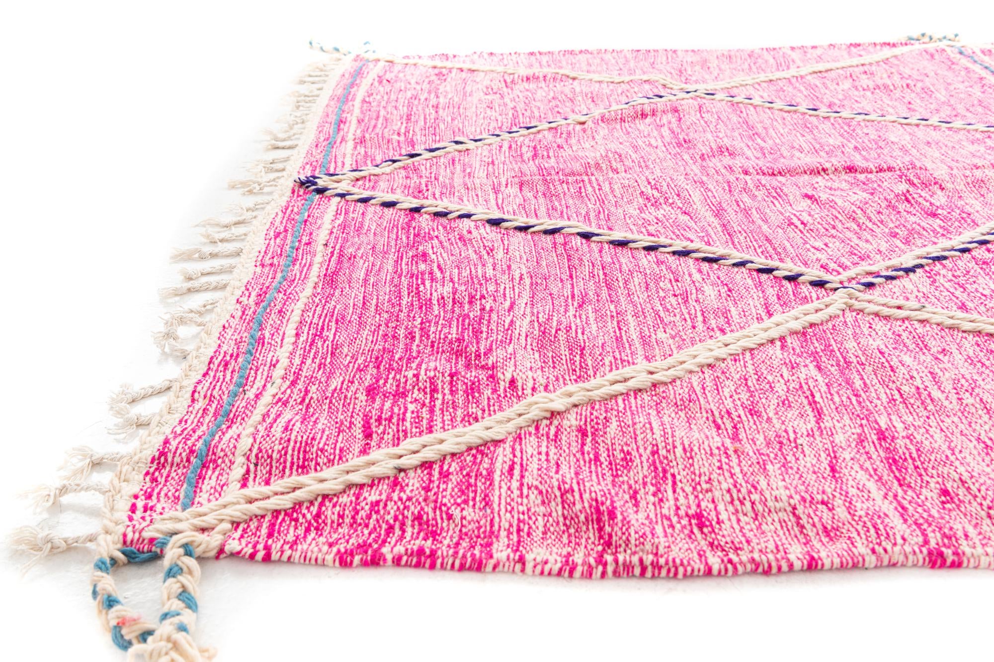 6' 10 x 10' 6 Hand Knotted Moroccan Wool Rug