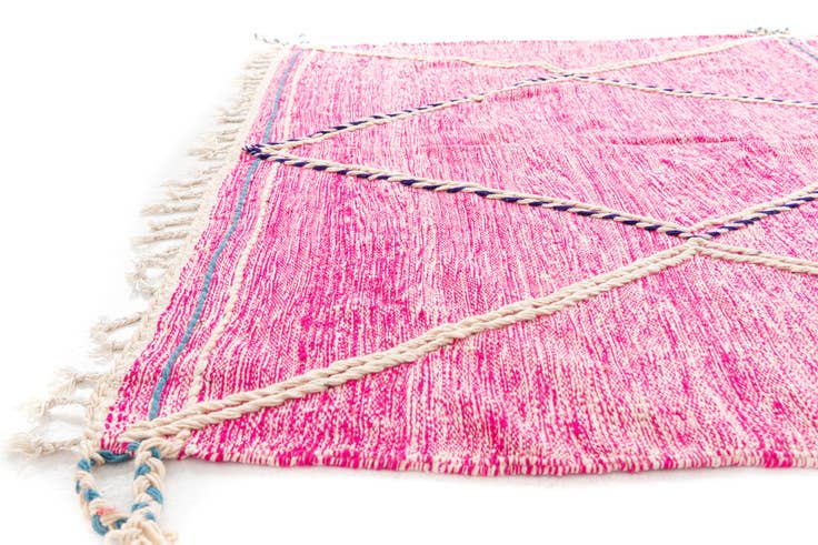 Detail image of 6' 10 x 10' 6 Hand Knotted Moroccan Wool Rug
