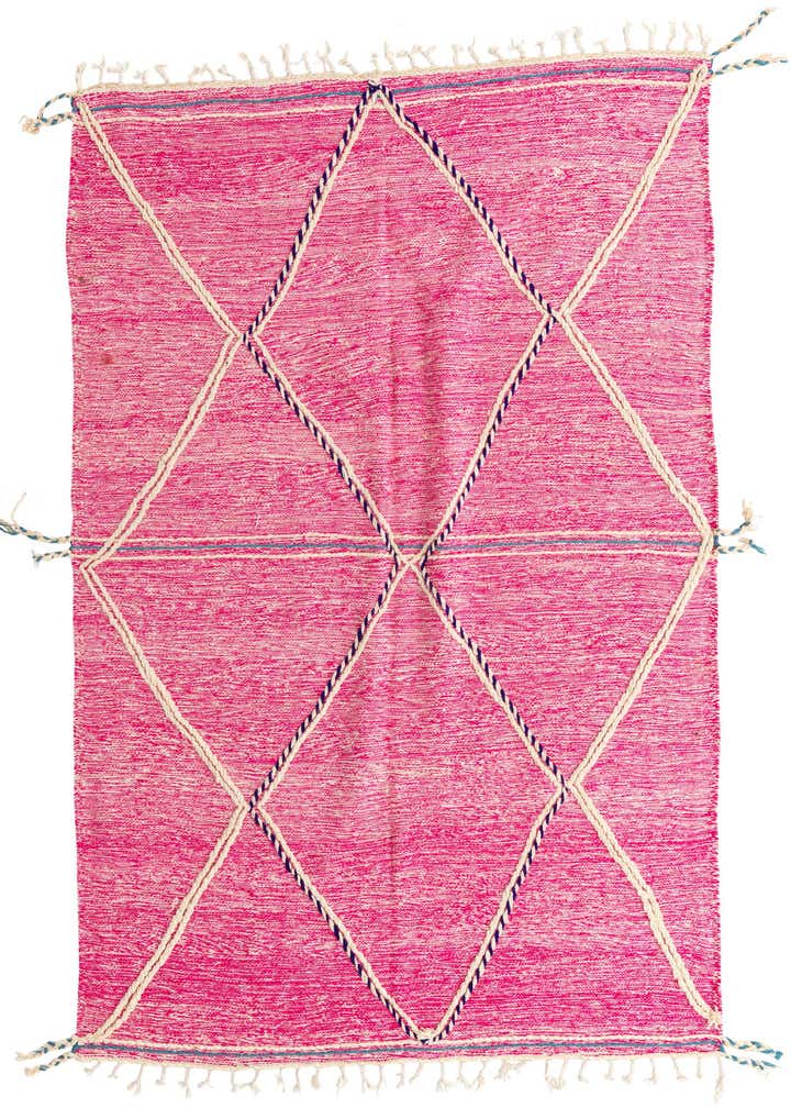 6' 10 x 10' 6 Hand Knotted Moroccan Wool Rug