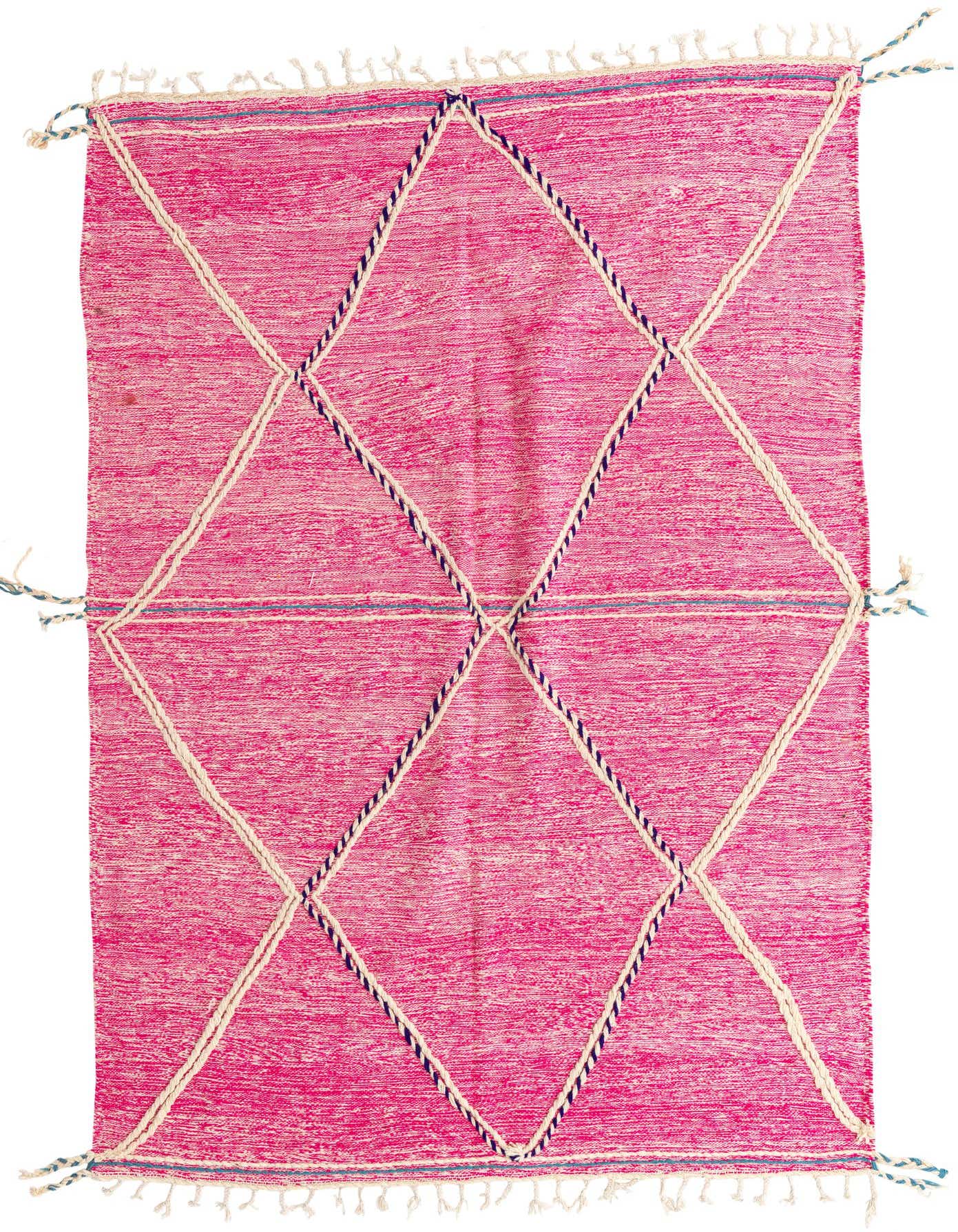 6' 10 x 10' 6 Hand Knotted Moroccan Wool Rug