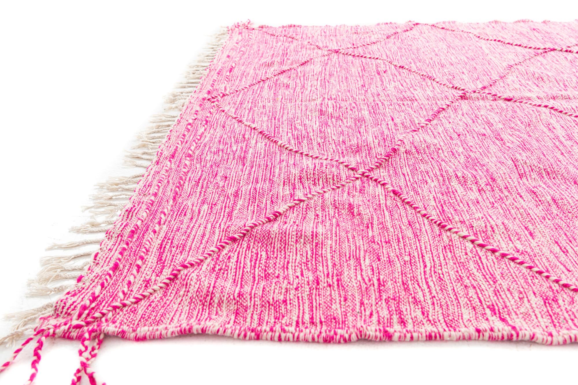 6' 7 x 10' Hand Knotted Moroccan Wool Rug