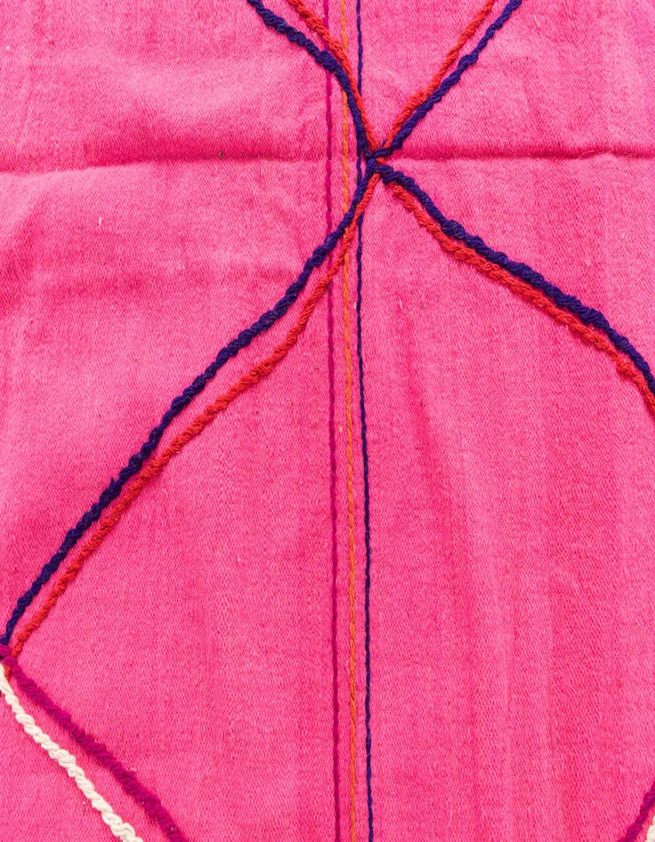 Detail image of 6' 7 x 9' 10 Hand Knotted Moroccan Wool Rug