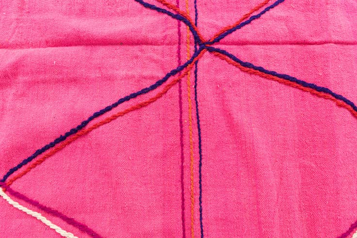Detail image of 6' 7 x 9' 10 Hand Knotted Moroccan Wool Rug