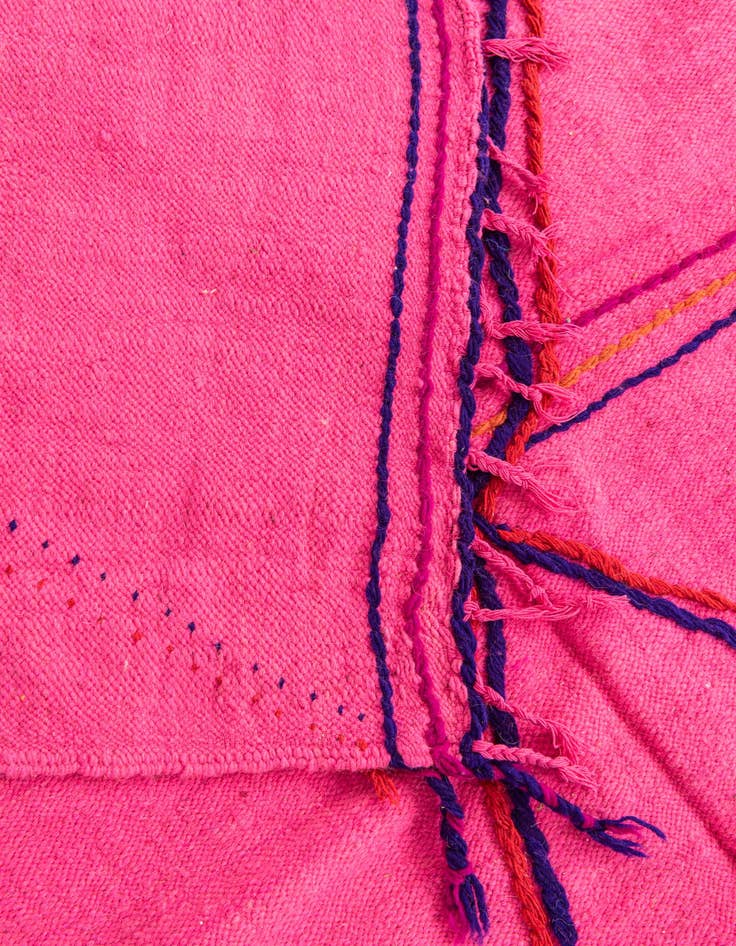 Detail image of 6' 7 x 9' 10  Hand Knotted Moroccan Wool Rug