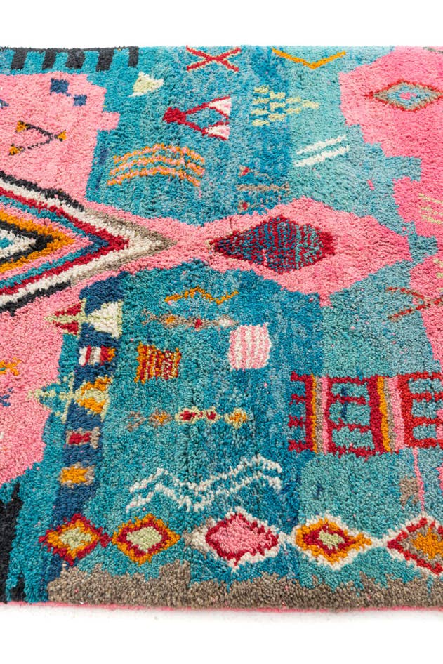 Detail image of 160cm x 255cm Hand Knotted Moroccan Wool Rug