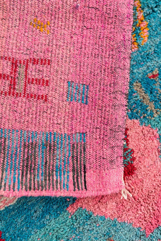160cm x 255cm Hand Knotted Moroccan Wool Rug