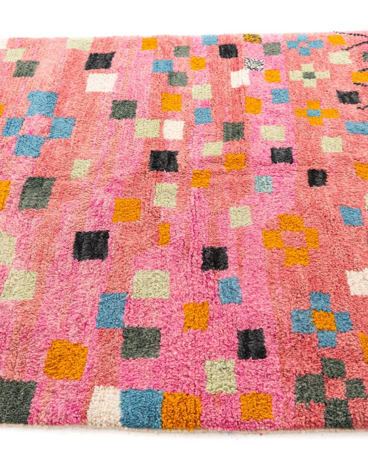 Detail image of 5' 2 x 7' 8  Hand Knotted Moroccan Wool Rug