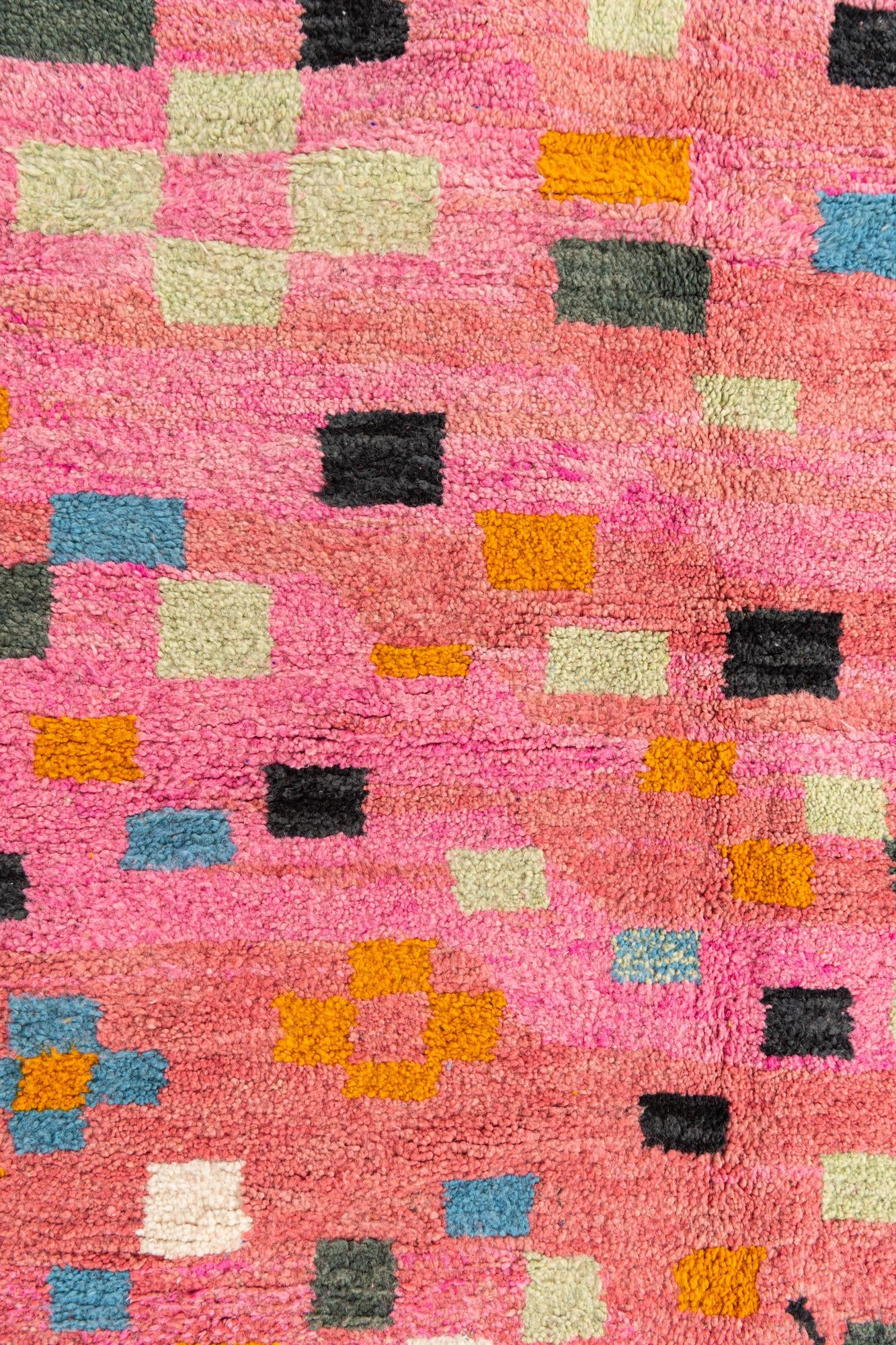 5' 2 x 7' 8 Hand Knotted Moroccan Wool Rug
