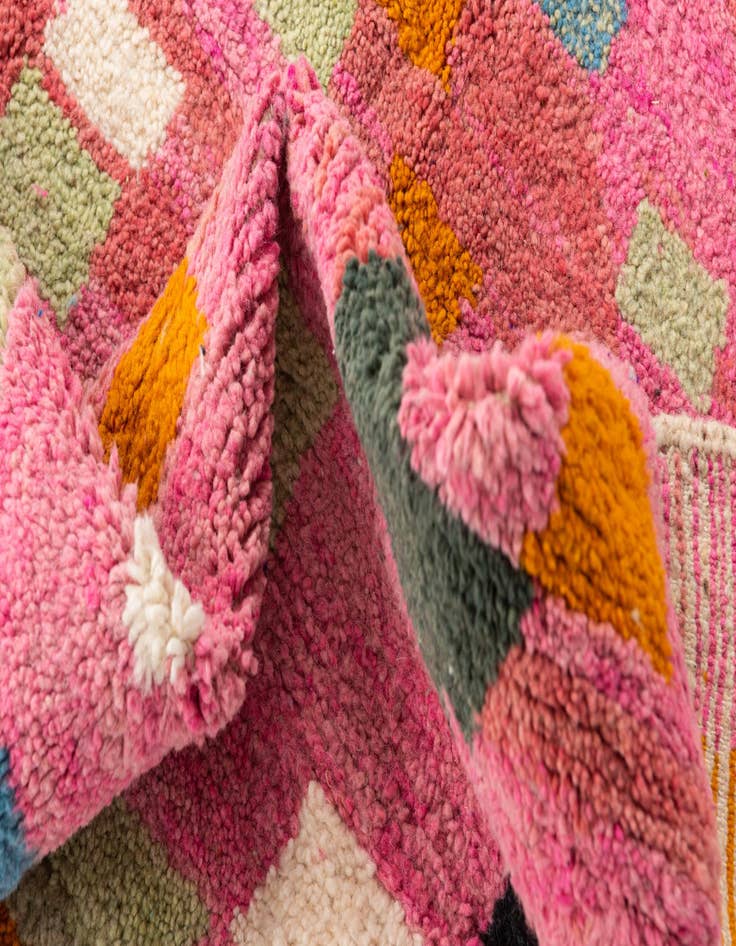 Detail image of 5' 2 x 7' 8  Hand Knotted Moroccan Wool Rug