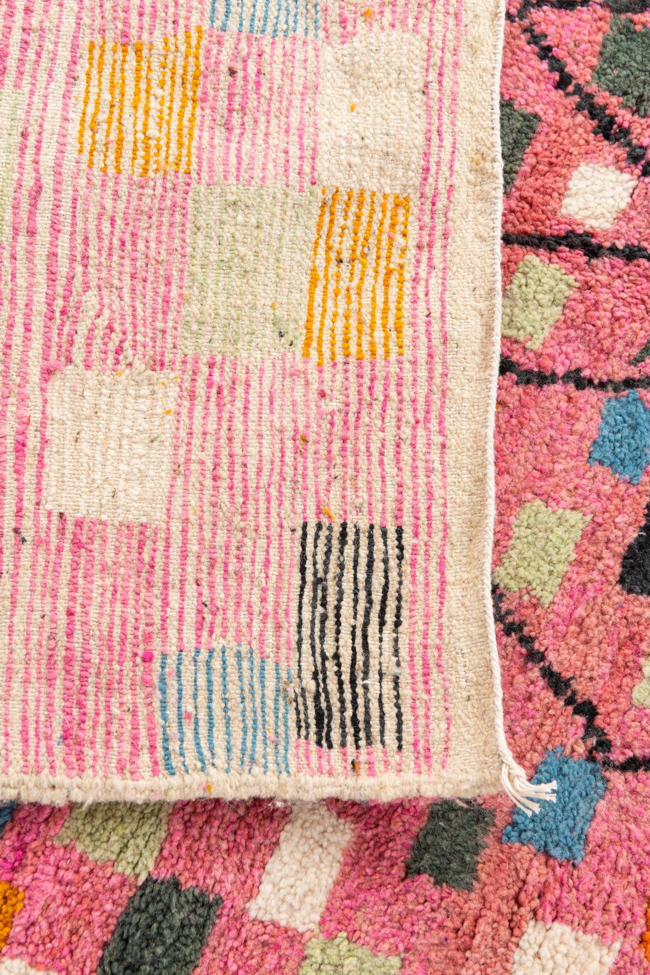 5' 2 x 7' 8 Hand Knotted Moroccan Wool Rug