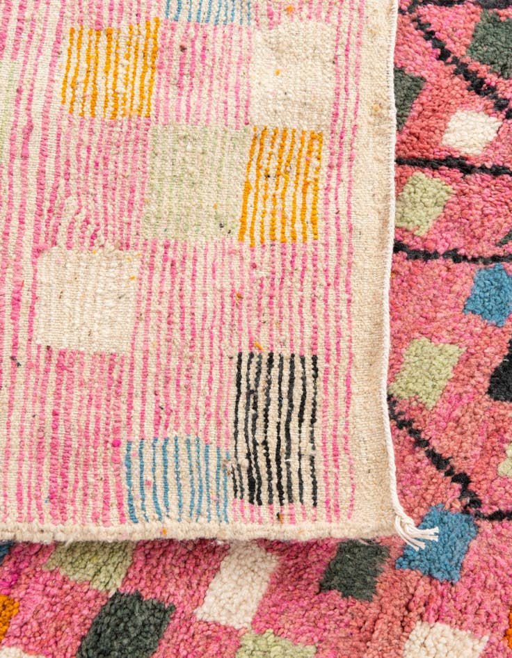 Detail image of 5' 2 x 7' 8  Hand Knotted Moroccan Wool Rug