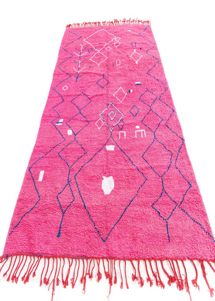 6' 6 x 9' 7 Hand Knotted Moroccan Wool Rug