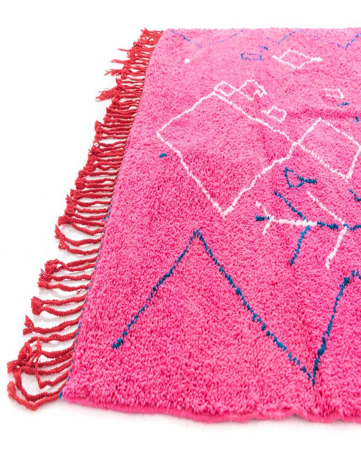 Detail image of 6' 6 x 9' 7 Hand Knotted Moroccan Wool Rug