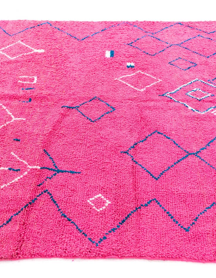 Detail image of 6' 6 x 9' 7 Hand Knotted Moroccan Wool Rug