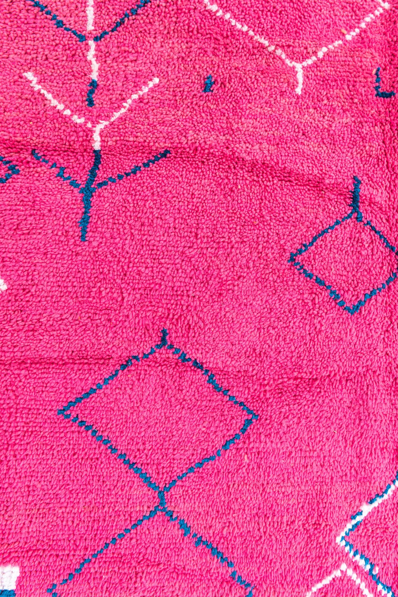 6' 6 x 9' 7 Hand Knotted Moroccan Wool Rug
