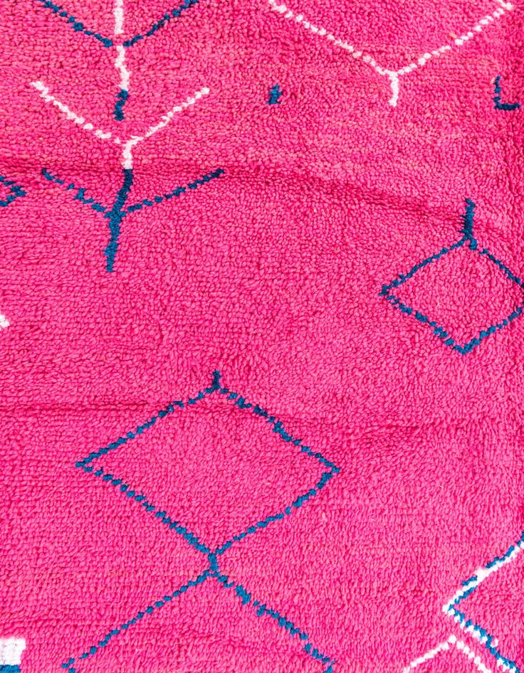 Detail image of 6' 6 x 9' 7 Hand Knotted Moroccan Wool Rug