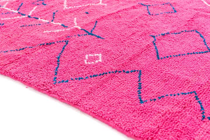 6' 6 x 9' 7 Hand Knotted Moroccan Wool Rug