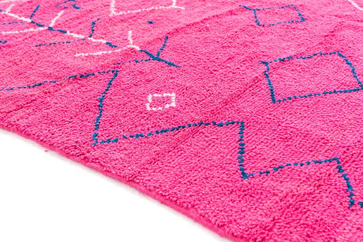 Detail image of 6' 6 x 9' 7 Hand Knotted Moroccan Wool Rug