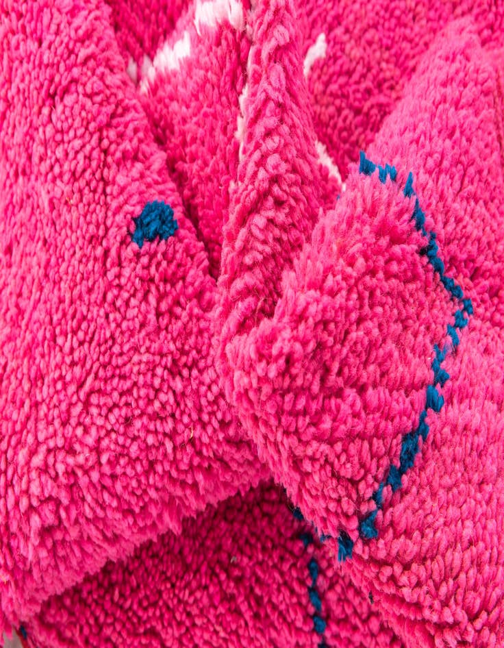 Detail image of 6' 6 x 9' 7  Hand Knotted Moroccan Wool Rug