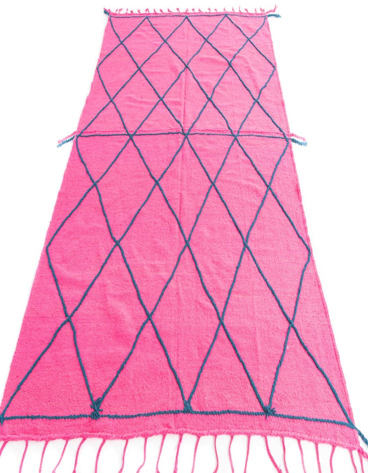 Detail image of 6' 6 x 9' 8  Hand Knotted Moroccan Wool Rug