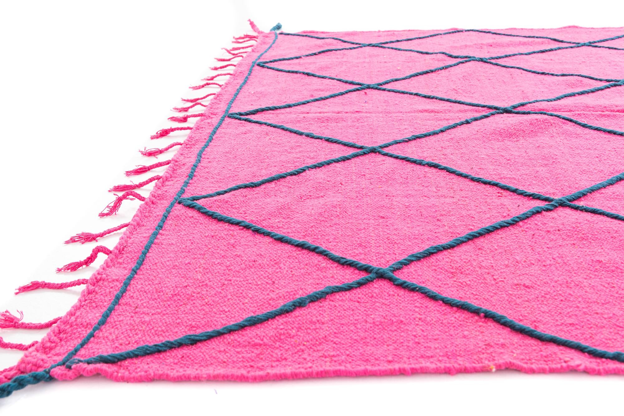 6' 6 x 9' 8 Hand Knotted Moroccan Wool Rug