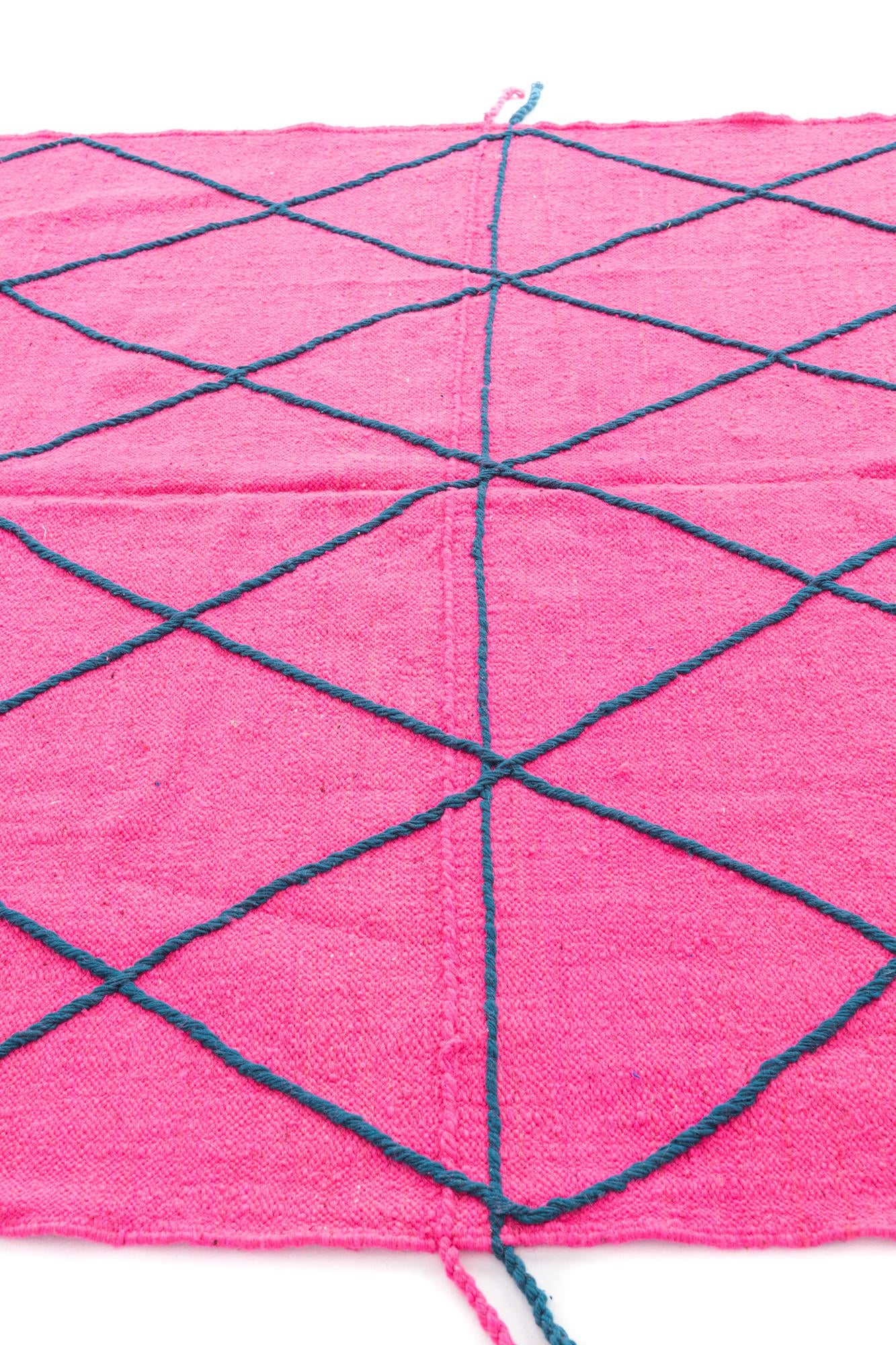 6' 6 x 9' 8 Hand Knotted Moroccan Wool Rug