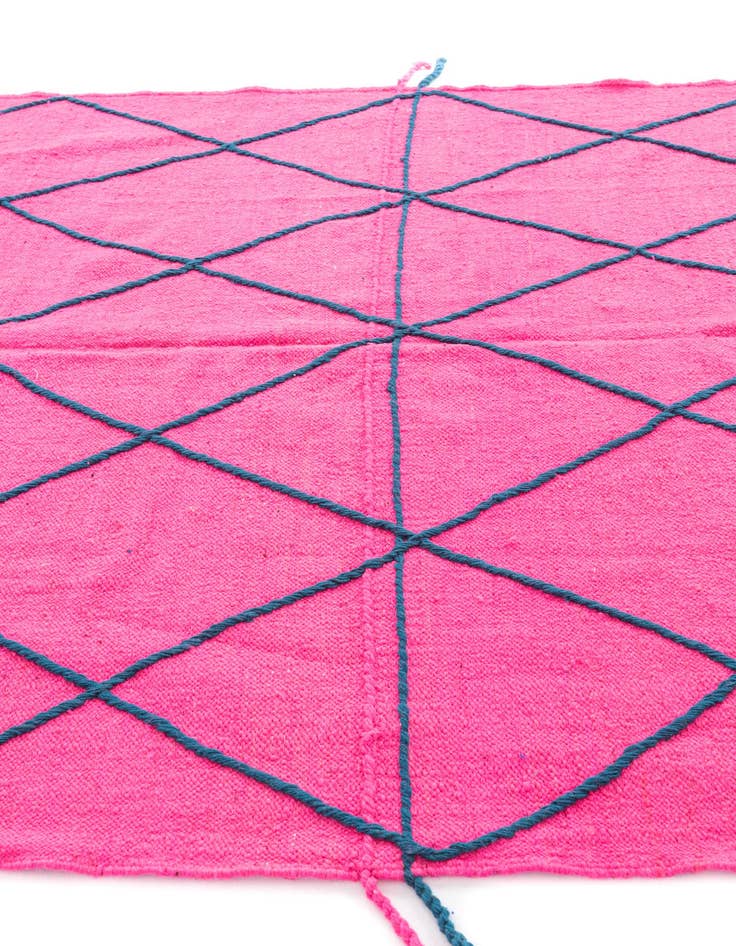 Detail image of 6' 6 x 9' 8  Hand Knotted Moroccan Wool Rug