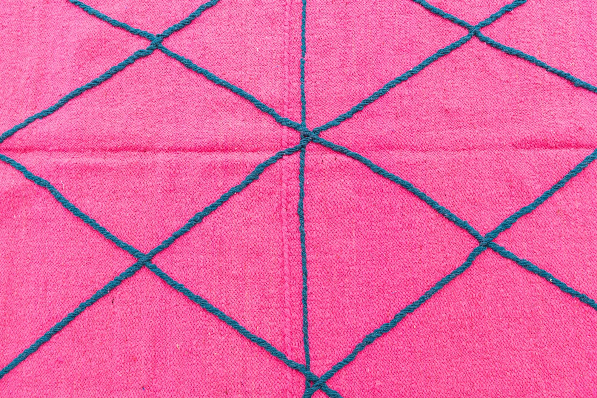 6' 6 x 9' 8 Hand Knotted Moroccan Wool Rug