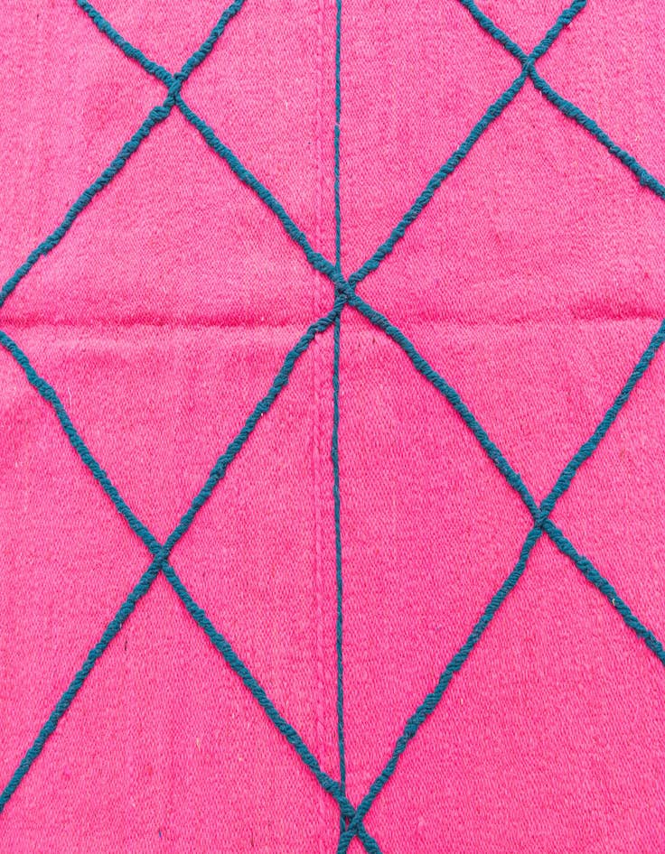 Detail image of 6' 6 x 9' 8  Hand Knotted Moroccan Wool Rug